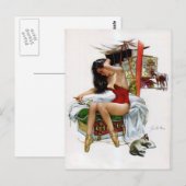 Circus Beauty  Art Pin-Up Girl Briefkaart (Voorkant / Achterkant)
