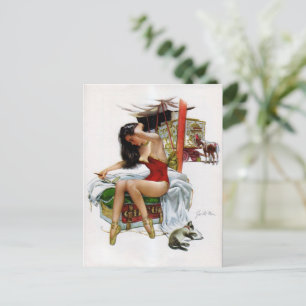 Circus Beauty Art Pin-Up Girl Briefkaart