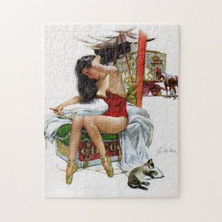 Circus Beauty  Art Pin-Up Girl Legpuzzel