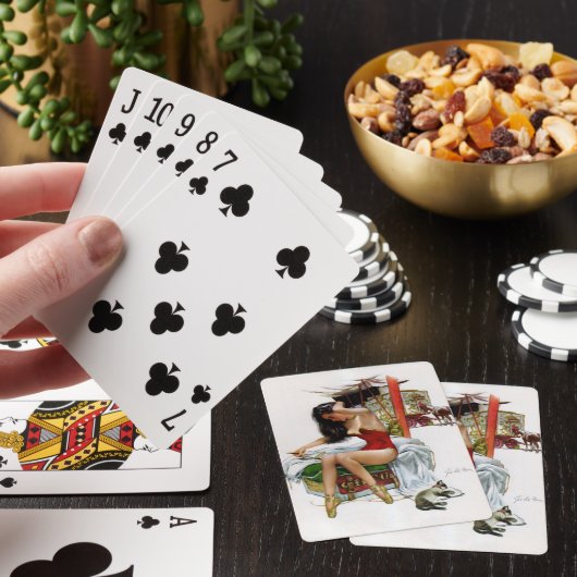 Circus Beauty  Art Pin-Up Girl Pokerkaarten (Insitu)