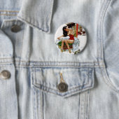 Circus Beauty  Art Pin-Up Girl Ronde Button 5,7 Cm (In situ)