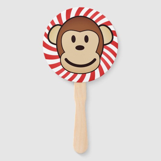 Circus Beer en Apenliefhebbers Handwaaier (Achterkant)