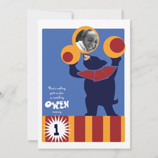 Circus Beer Invite Kaart (Voorkant)