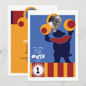 Circus Beer Invite Kaart (Voorkant / Achterkant)