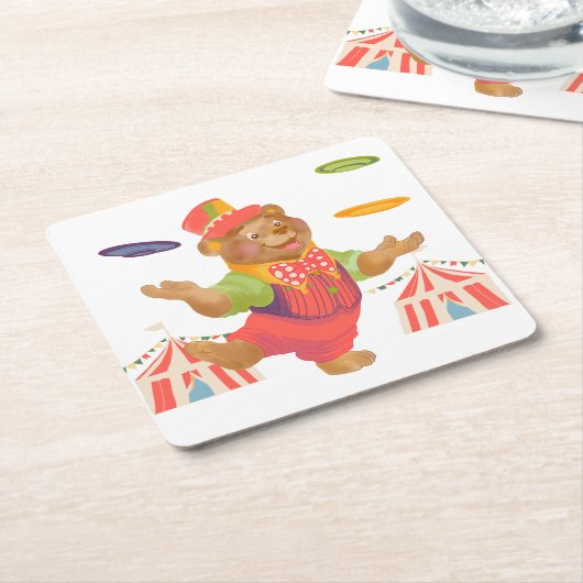 Circus Beer Onderzetter (Schuin)