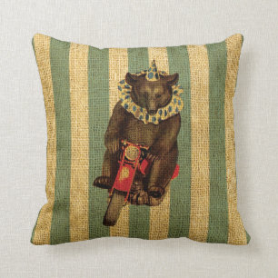  Circus Beer op motorfiets Kussen