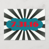 Circus Bewaar de datum Aankondigingskaart (Voorkant)