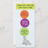 Circus Big Top Birthday Party Invitation Kaart (Voorkant)