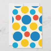 Circus Big Top Birthday Party Kaart (Achterkant)