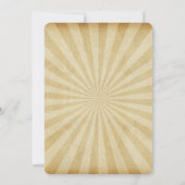 Circus Big Top Carnaval Verjaardagsfeest Uitnodigi Kaart (Achterkant)