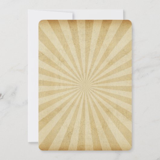 Circus Big Top Carnaval Verjaardagsfeest Uitnodigi Kaart (Achterkant)