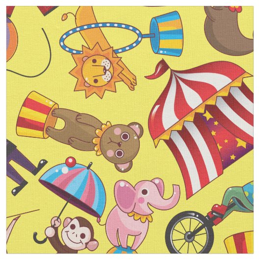 Circus Big Top Fabric Stof (Close Up)