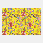 Circus Big Top Inpakpapier Set Vel (Voorkant)
