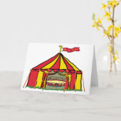 Circus Big Top Tent Kaart (Gele Bloem)