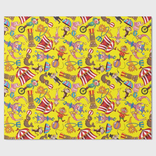 Circus Big Top Wrapping Paper Cadeaupapier (Vlak)