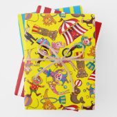 Circus Big Top Wrapping Paper Set (In situ)