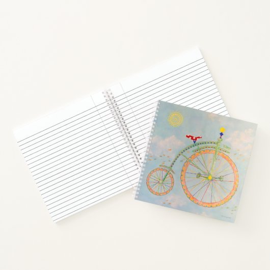 Circus Bike 8,5 x 8,5-inch spiral Notitieboek (Binnen)