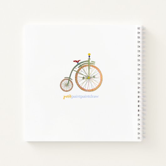 Circus Bike 8,5 x 8,5-inch spiral Notitieboek (Achterkant)