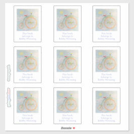 circus Bike Bookplaat Sticker