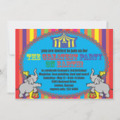 Circus Birthday Invite Kaart (Voorkant)