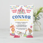 Circus Birthday Kaart (Staand voorkant)