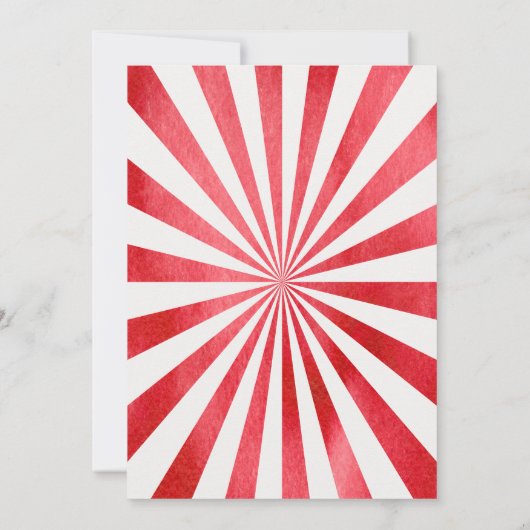 Circus Birthday Kaart (Achterkant)