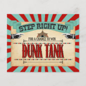 Circus Birthday Party Game Sign Dunk Tank (Voorkant)
