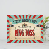 Circus Birthday Party Game Sign Ring Toss (Staand voorkant)