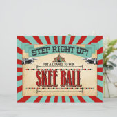 Circus Birthday Party Game Sign Skee Ball (Staand voorkant)