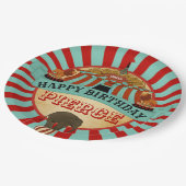 Circus Birthday Party Happy Birthday Bord (Gekanteld)