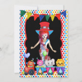 Circus Birthday Party Invitation Kaart (Voorkant)
