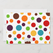 Circus Birthday Party Invitation Kaart (Achterkant)