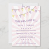 Circus Birthday Party Kaart (Voorkant)