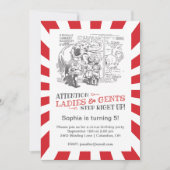 Circus Birthday Party Kaart (Voorkant)