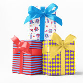  Circus Birthday Trio Naadloos papier Inpakpapier Vel