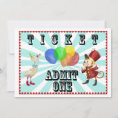 Circus Birthday Uitnodiging (Achterkant)