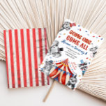 Circus Birthday Uitnodiging | Carnaval-uitnodiging<br><div class="desc">Circus Animals Birthday Invitation. Klaar om door u gepersonaliseerd te worden!</div>