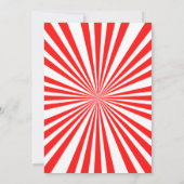 Circus Birthday uitnodiging voor jongens (Achterkant)