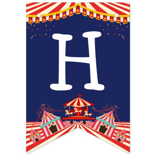 Circus Birthday Vlaggetjes (Tweede vlag)