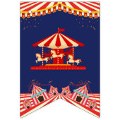 Circus Birthday Vlaggetjes (Eerste vlag)
