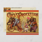 Circus Briefkaart (Voorkant / Achterkant)