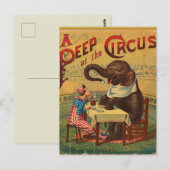 Circus Briefkaart (Voorkant / Achterkant)