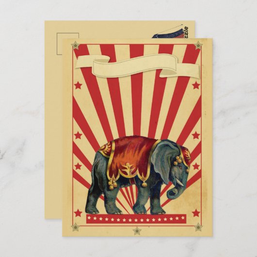  Circus Briefkaart (Voorkant / Achterkant)