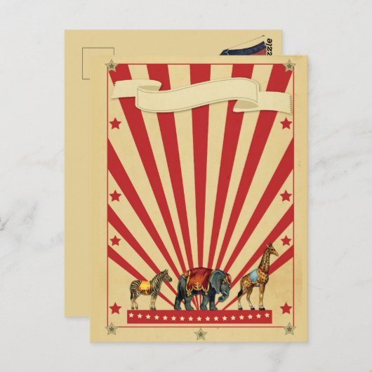  Circus Briefkaart (Voorkant / Achterkant)