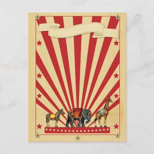  Circus Briefkaart (Voorkant)