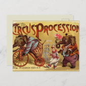  Circus Briefkaart (Voorkant / Achterkant)