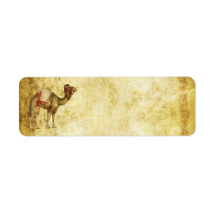 CIRCUS CAMEL ADRESETIKETTEN ETIKET