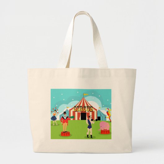  Circus Canvas tas (Voorkant)