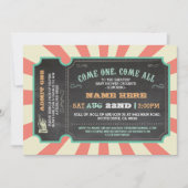 Circus Carnaval Baby shower Uitnodiging (Voorkant)