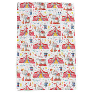 Circus Carnaval Big Top Wrapping Paper Medium Cadeauzakje